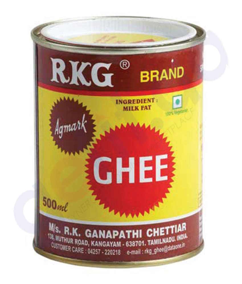 BUY RKG PURE GHEE - TIN 500 ML IN QATAR | HOME DELIVERY WITH COD ON ALL ORDERS ALL OVER QATAR FROM GETIT.QA