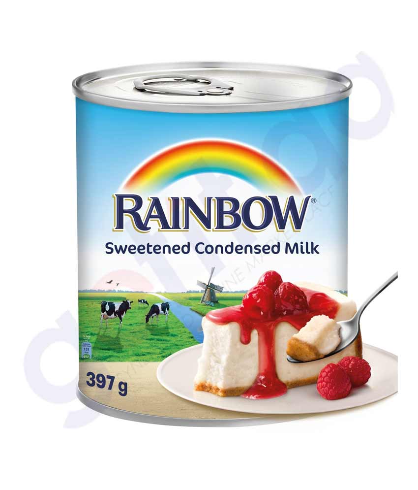 BUY Rainbow Sweetened Condensed Milk IN QATAR | HOME DELIVERY WITH COD ON ALL ORDERS ALL OVER QATAR FROM GETIT.QA