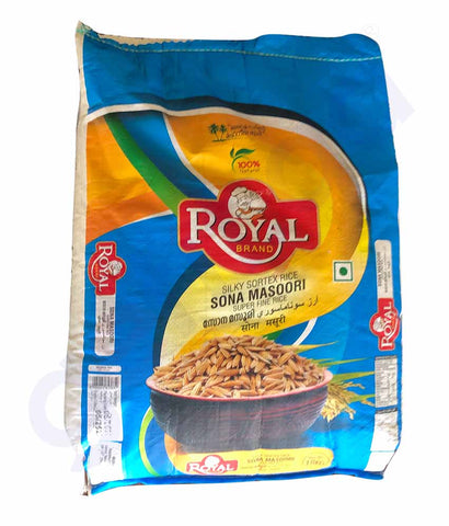 Buy Royal Sona Masoori Rice 18kg Price Online Doha Qatar