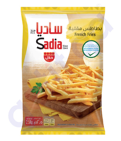 BUY SADIA FROZEN FRENCH FRIES 2.5KG IN QATAR | HOME DELIVERY WITH COD ON ALL ORDERS ALL OVER QATAR FROM GETIT.QA