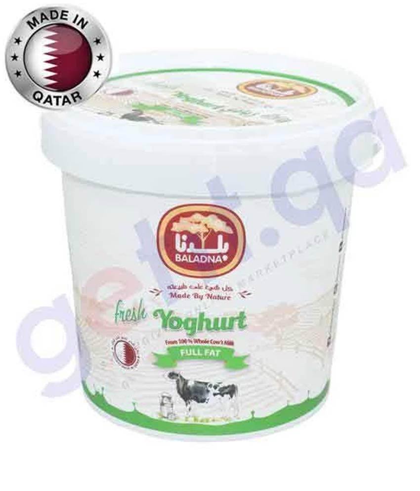 Buy Baladna Yoghurt Full Fat 2Ltr Price Online Doha Qatar
