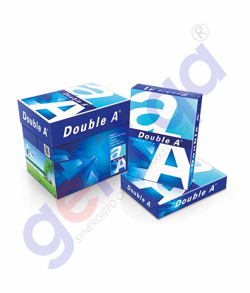 BUY DOUBLE A A4 PAPER - 80 GSM - 1 CARTON= 5 REAMS IN QATAR | HOME DELIVERY WITH COD ON ALL ORDERS ALL OVER QATAR FROM GETIT.QA