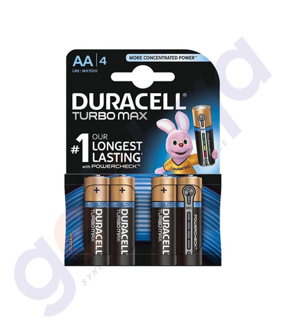 BATTERIES - DURACELL TURBO MAX AA BATTERY