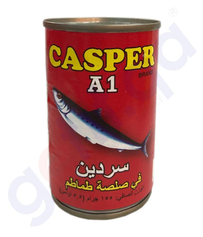 Buy Casper Sardine in Tomato Sauce 155g Online Doha Qatar