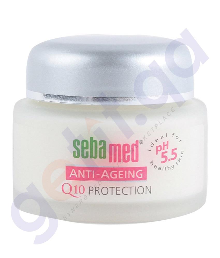 BUY SEBAMED Q10 ANTI AGEING CREAM 50ML IN QATAR | HOME DELIVERY WITH COD ON ALL ORDERS ALL OVER QATAR FROM GETIT.QA