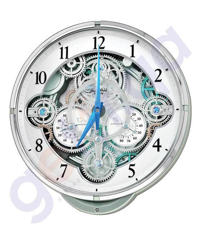 BUY RHYTHM WALL CLOCK-4MH886WD05 IN QATAR | HOME DELIVERY WITH COD ON ALL ORDERS ALL OVER QATAR FROM GETIT.QA