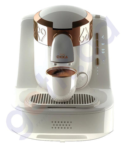 BUY ARZUM OKKA TURKISH COFFEE MAKER -WHITE- OK001 IN QATAR | HOME DELIVERY WITH COD ON ALL ORDERS ALL OVER QATAR FROM GETIT.QA