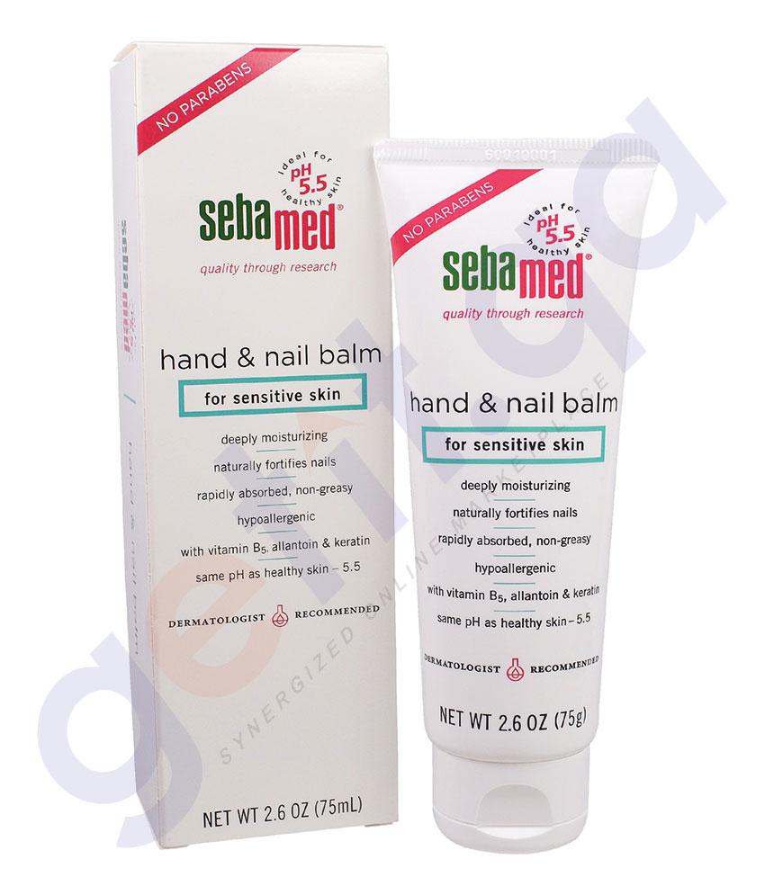 BUY SEBAMED HAND AND NAIL BALM 75ML IN QATAR | HOME DELIVERY WITH COD ON ALL ORDERS ALL OVER QATAR FROM GETIT.QA