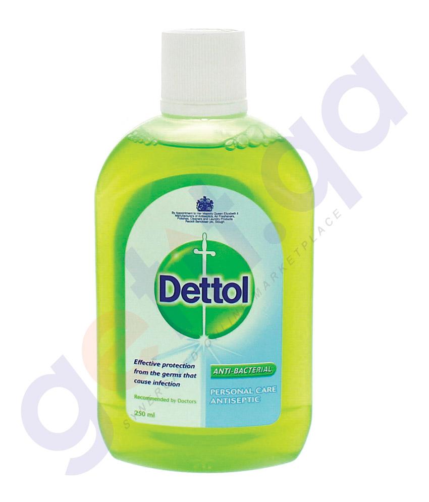 DISINFECTANTS - DETTOL 250ML ANTI BACTERIAL PERSONAL ANTISEPTIC DISINFECTANT