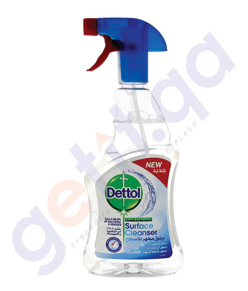 BUY DETTOL 500ML DISINFECTANT ANTI-BACTERIAL CLEAR SURFACE CLEANSER TRIGGER IN QATAR | HOME DELIVERY WITH COD ON ALL ORDERS ALL OVER QATAR FROM GETIT.QA