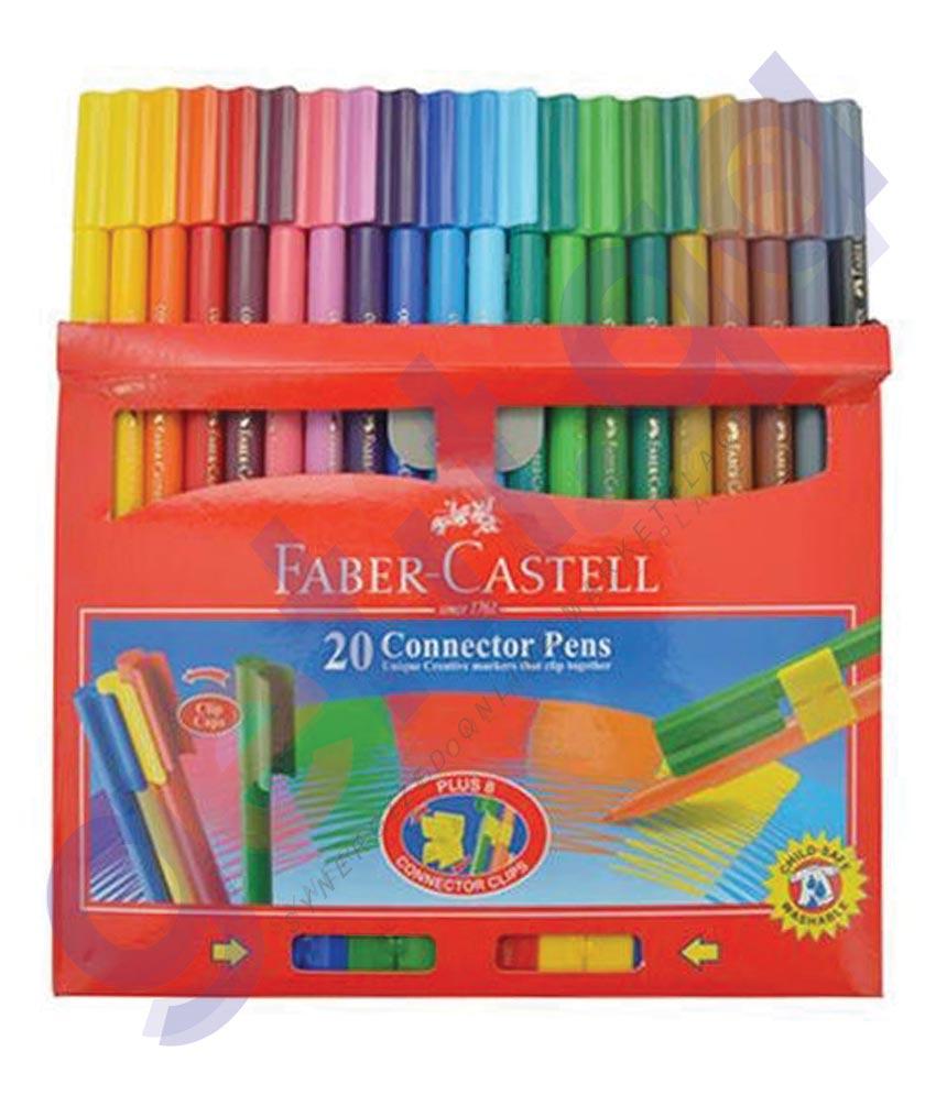 Drawing And Modelling Items - CONNECTOR PEN OF 20  FCI11200 BY FABER CASTELL