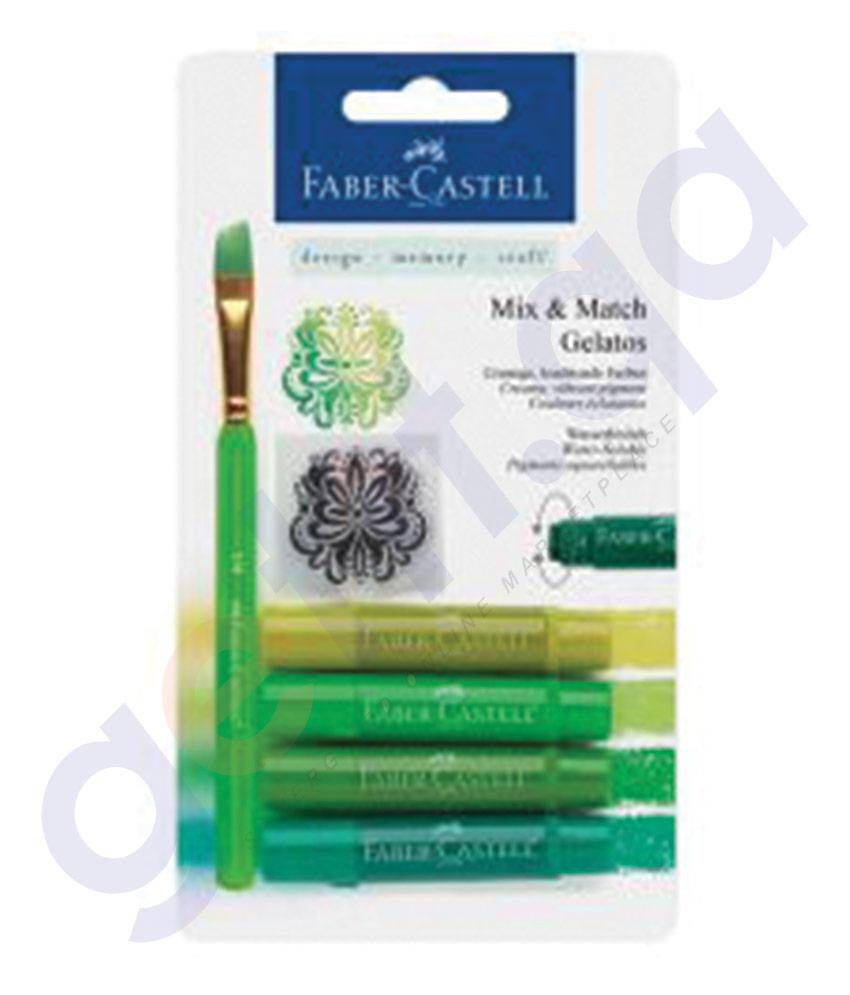 Drawing And Modelling Items - CRAYO GELATOS  4PC BLISTER BY FABER CASTELL