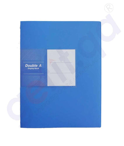 Buy Double A Clear Holder A4/20 Pocket Blue in Doha Qatar