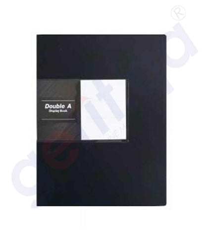 Buy Double A Clear Holder A4/40 Pocket Black in Doha Qatar