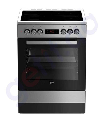 BUY BEKO CERAMIC COOKER 60 X 60 CM STEEL FSM67320GXS IN QATAR | HOME DELIVERY WITH COD ON ALL ORDERS ALL OVER QATAR FROM GETIT.QA