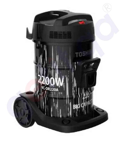 BUY TOSHIBA VACCUM CLEANER 2200W DRUM TYPE, 22L TANK CAPACITY, BLOW FUNCTION, 220-240V, 50-60HZ ,TELE TUBE, FLOOR/CARPET FLOOR, VC-DR220ABF(G) IN QATAR | HOME DELIVERY WITH COD ON ALL ORDERS ALL OVER QATAR FROM GETIT.QA