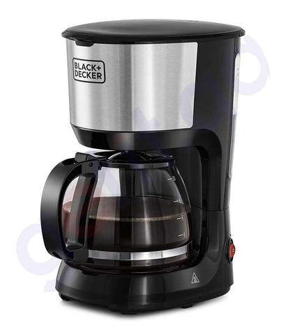 BUY BLACK+DECKER 8-10CUP COFFEE MAKER WITH GLASS CARAFE DCM750S-B5 IN QATAR | HOME DELIVERY WITH COD ON ALL ORDERS ALL OVER QATAR FROM GETIT.QA