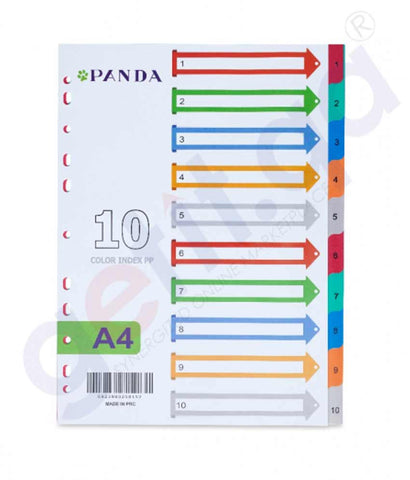 Buy Panda Dividers 1-10 Color PP With Printing Doha Qatar