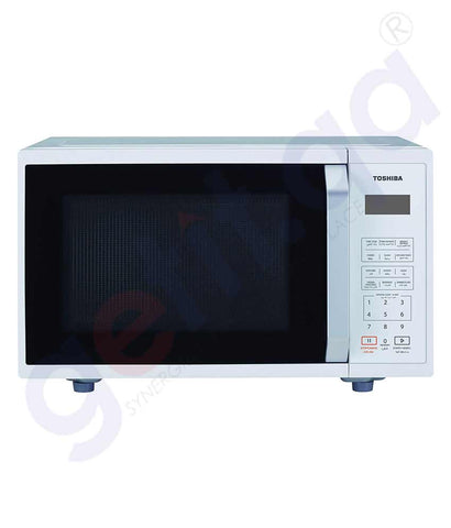 BUY  TOSHIBA MICROWAVE OVEN, 23 LTR, 8 AUTO COOK MENU 11 POWER LEVEL MEMBRANE CONTROL MICROWAVE POWER (W): 800 WHITE COLOR MM-EM23P(WH)  IN QATAR | HOME DELIVERY WITH COD ON ALL ORDERS ALL OVER QATAR FROM GETIT.QA