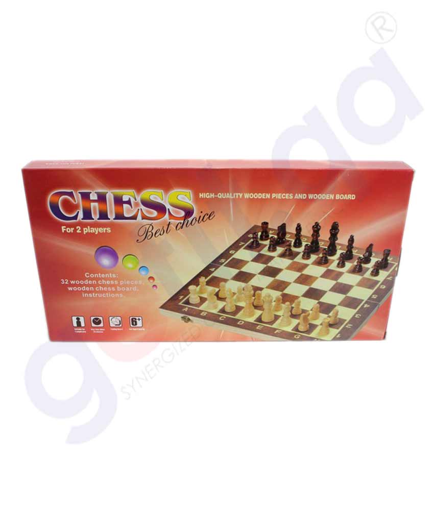 Buy 2-in-1 Wooden Chess Set 528A Price Online Doha Qatar