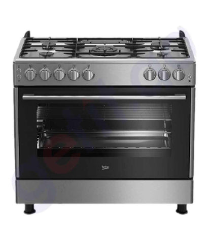 BUY BEKO GAS COOKER 90 X 60 CM STEEL GG15125GX IN QATAR | HOME DELIVERY WITH COD ON ALL ORDERS ALL OVER QATAR FROM GETIT.QA