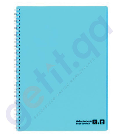 BUY MARUMAN SEPTCOL NOTEBOOK A4 80SHT L.BLUE - MM-N570-52 ONLINE IN QATAR