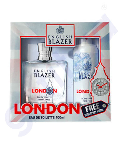 Buy English Blazer London EDT 100ml+ Deo 150ml Doha Qatar