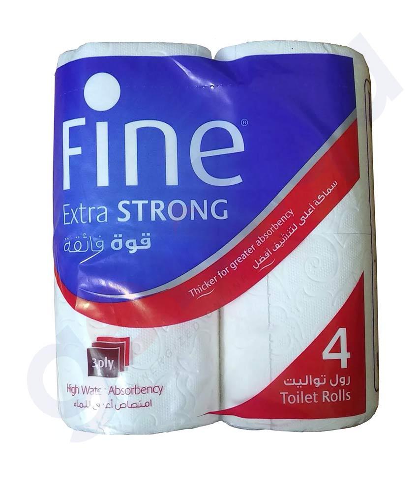 GETIT.QA | Buy Fine Toilet Roll 150Sheets Extra Strong 3Ply Doha Qatar