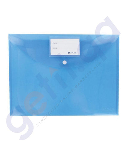Files, Dividers & Folders - ATLAS DOCUMENT BAG W/CRD & BTN BE F/S PACK OF 12