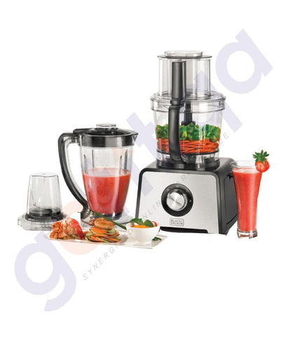 BUY BLACK & DECKER 800W STAINLESS STEEL FOOD PROCESSOR - FX810 IN QATAR | HOME DELIVERY WITH COD ON ALL ORDERS ALL OVER QATAR FROM GETIT.QA