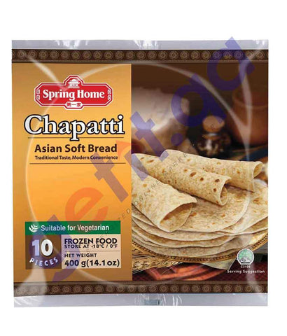 BUY SPRING HOME CHAPATTI ASIAN SOFT BREAD 400GMS IN QATAR | HOME DELIVERY WITH COD ON ALL ORDERS ALL OVER QATAR FROM GETIT.QA