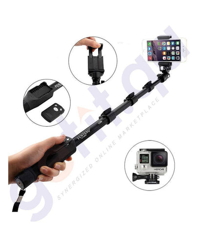 BUY YUNTENG SELFIE STICK WITH BLUETOOTH REMOTE -1288 Y IN QATAR | HOME DELIVERY WITH COD ON ALL ORDERS ALL OVER QATAR FROM GETIT.QA