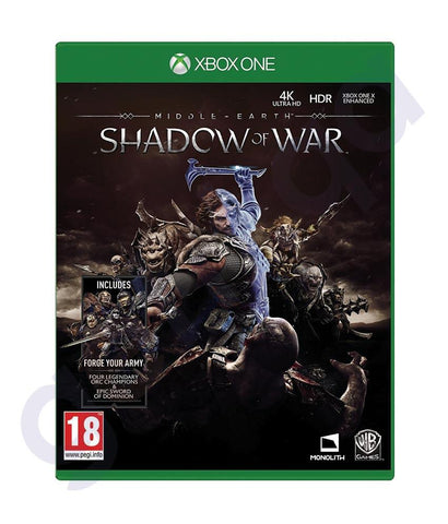GAMES - MIDDLE – EARTH  SHADOW OF WAR  FOR XBOX