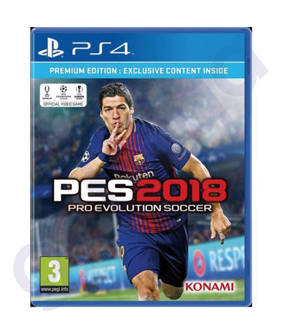 GAMES - PRO EVOLUTION SOCCER PES 2018 ENGLISH FOR PS4