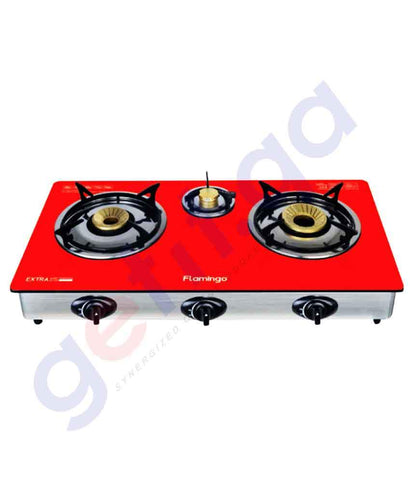 BUY FLAMINGO 3 BURNER GAS STOVE - FL421GC IN QATAR | HOME DELIVERY WITH COD ON ALL ORDERS ALL OVER QATAR FROM GETIT.QA