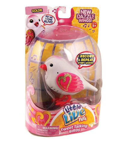 Girls Toys - ROSHA LITTLE LIVE PETS S4 BIRD SINGLE PACK GOLDIE - 28229
