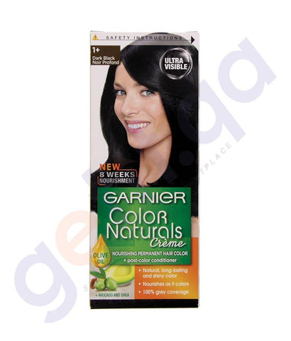 HAIR COLOR - GARNIER COLOR NATURALS CRÈME 1+ DARK BLACK NOIR PROFOND