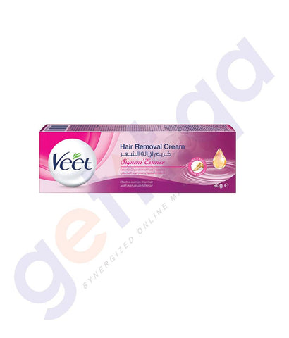 BUY VEET HAIR REMOVAL CREAM SUPRENME ESSENCE 90G IN QATAR | HOME DELIVERY WITH COD ON ALL ORDERS ALL OVER QATAR FROM GETIT.QA