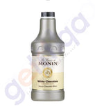 HOME BAKING - MONIN WHITE CHOCOLATE SAUCE - 1.89 LTR + SYRUP PUMP