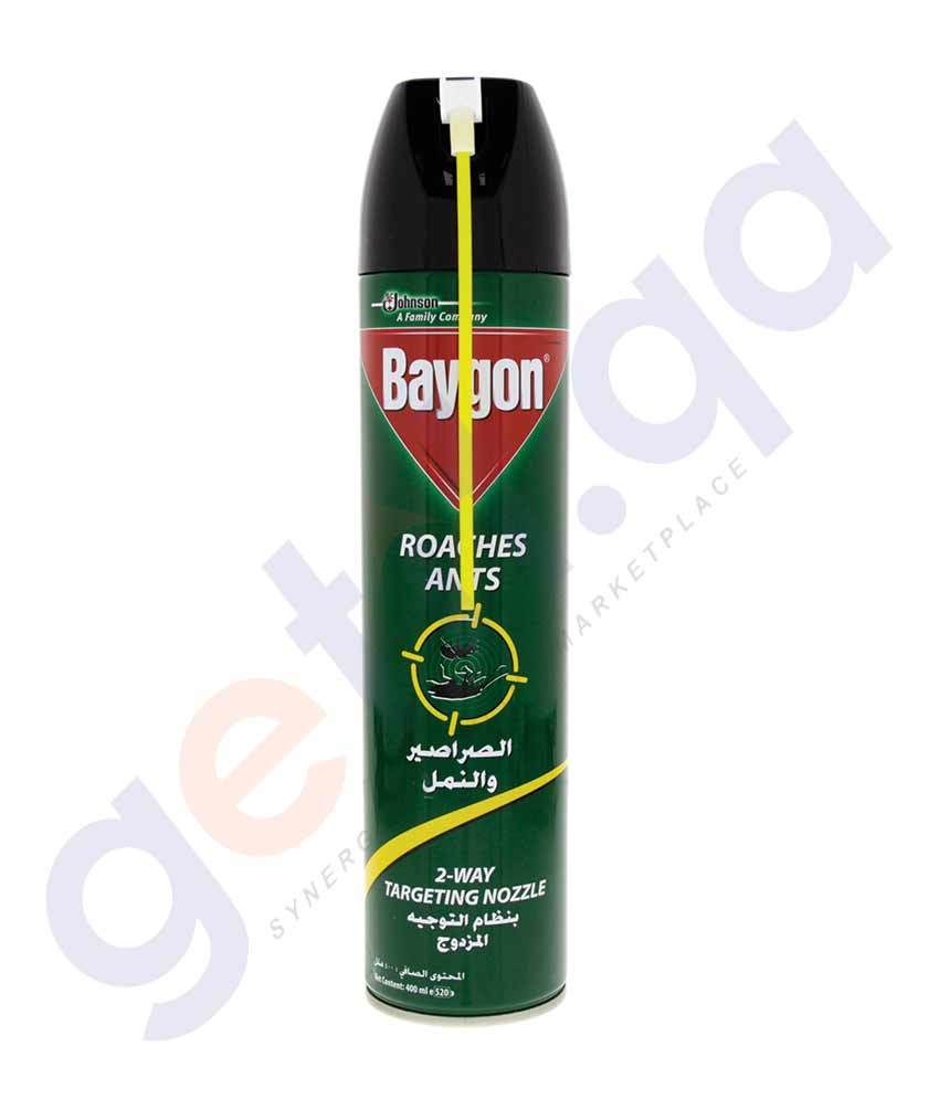 INSECTICIDE - BAYGON 400 ML ROACHES ANTS 2 WAY TARGETING