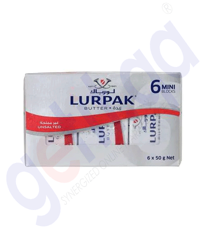 BUY LURPAK BUTTER 50GM X 6 UNSALTED IN QATAR | HOME DELIVERY WITH COD ON ALL ORDERS ALL OVER QATAR FROM GETIT.QA