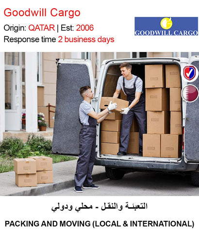 Request Quote Packing Moving Local International in Qatar