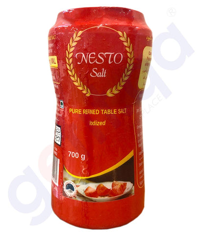 Buy Nesto Iodized Bottle Salt 750gm Online in Doha Qatar