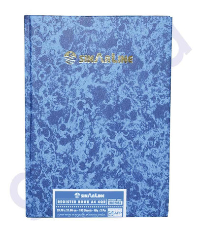 BUY SINAR REGISTER 40R A4 HB02083 - 192 SHEETS IN QATAR | HOME DELIVERY WITH COD ON ALL ORDERS ALL OVER QATAR FROM GETIT.QA