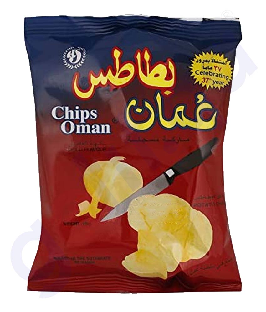 Buy Chips Oman Chilli Flavour 15g Online in Doha Qatar