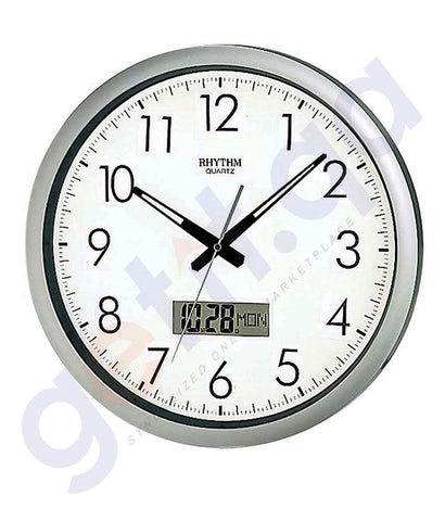 BUY RHYTHM WALL CLOCK - CFG702NR19 IN QATAR | HOME DELIVERY WITH COD ON ALL ORDERS ALL OVER QATAR FROM GETIT.QA