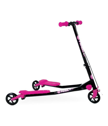 Outdoor Toys - Y VOLUTION YFLIKER A1 AIR BLACK/PINK (4L CL 2PK) KIDS KICK SCOOTER - 100031