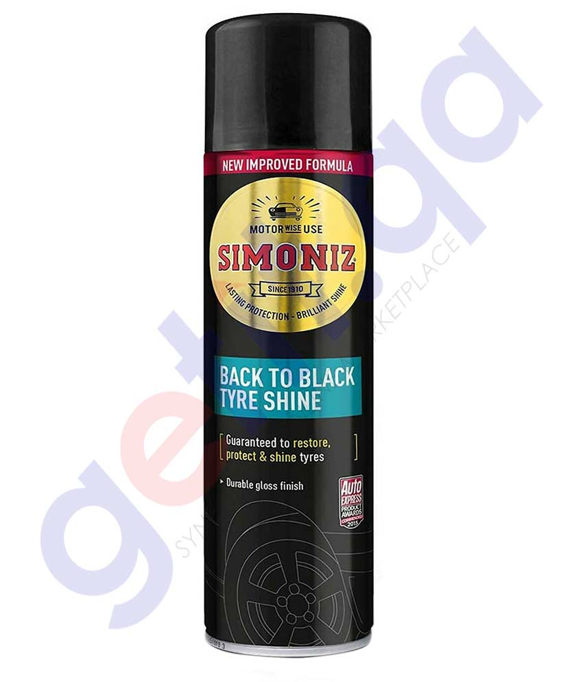 Buy Simoniz Back to Black Tyre Shine 500ml Online Doha Qatar