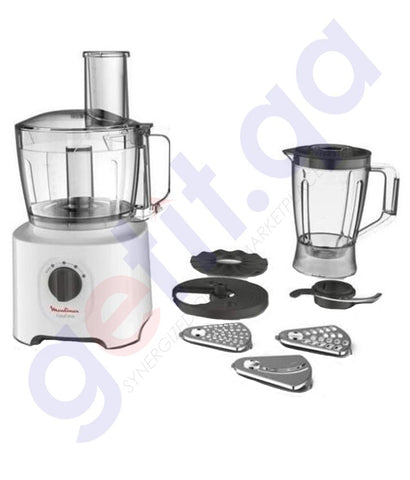 BUY MOULINEX FOOD PROCESSOR DOUBLE FORCE COMPACT 800W FP247127 IN QATAR | HOME DELIVERY WITH COD ON ALL ORDERS ALL OVER QATAR FROM GETIT.QA
