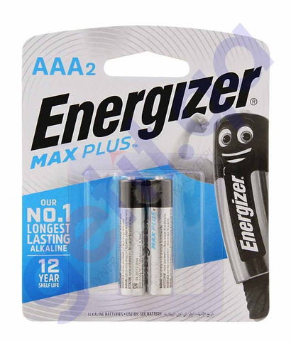 Buy Energizer Max Plus Alkaline AAA BP2 Online in Doha Qatar